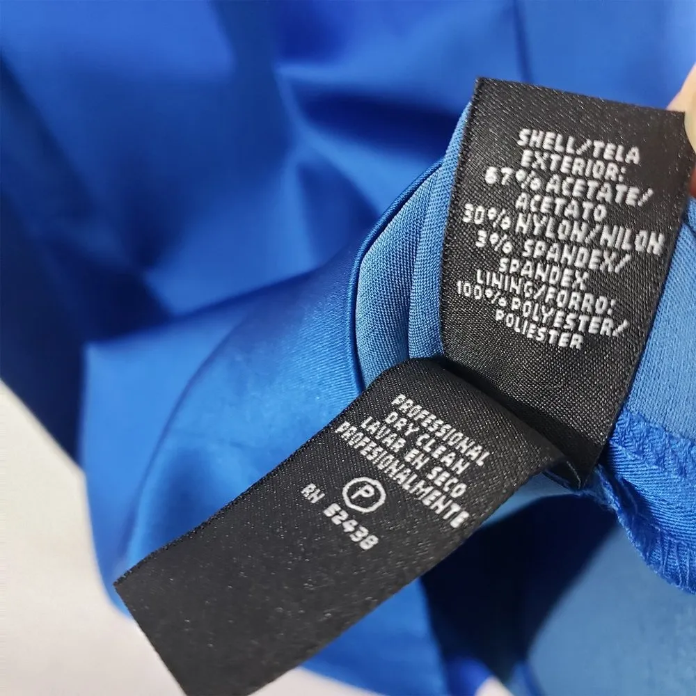 DEMOCRACY, MACY'S Size 10 Blue Sheath, Cocktail, Tank Dress with Pockets - Image 8