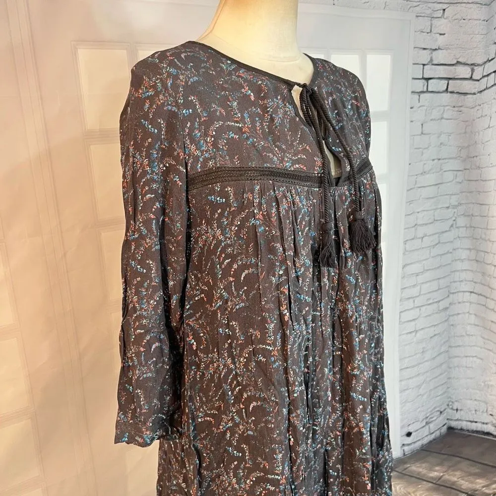 Ba & sh nwt robe esra long sleeve bohemian floral print peasant dress size 1 or - Image 5