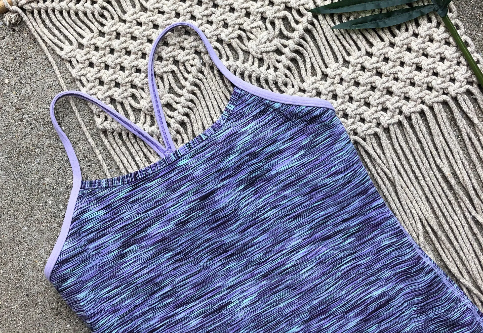 Lulu Power Y Tank Top Space Dye Print - Image 5