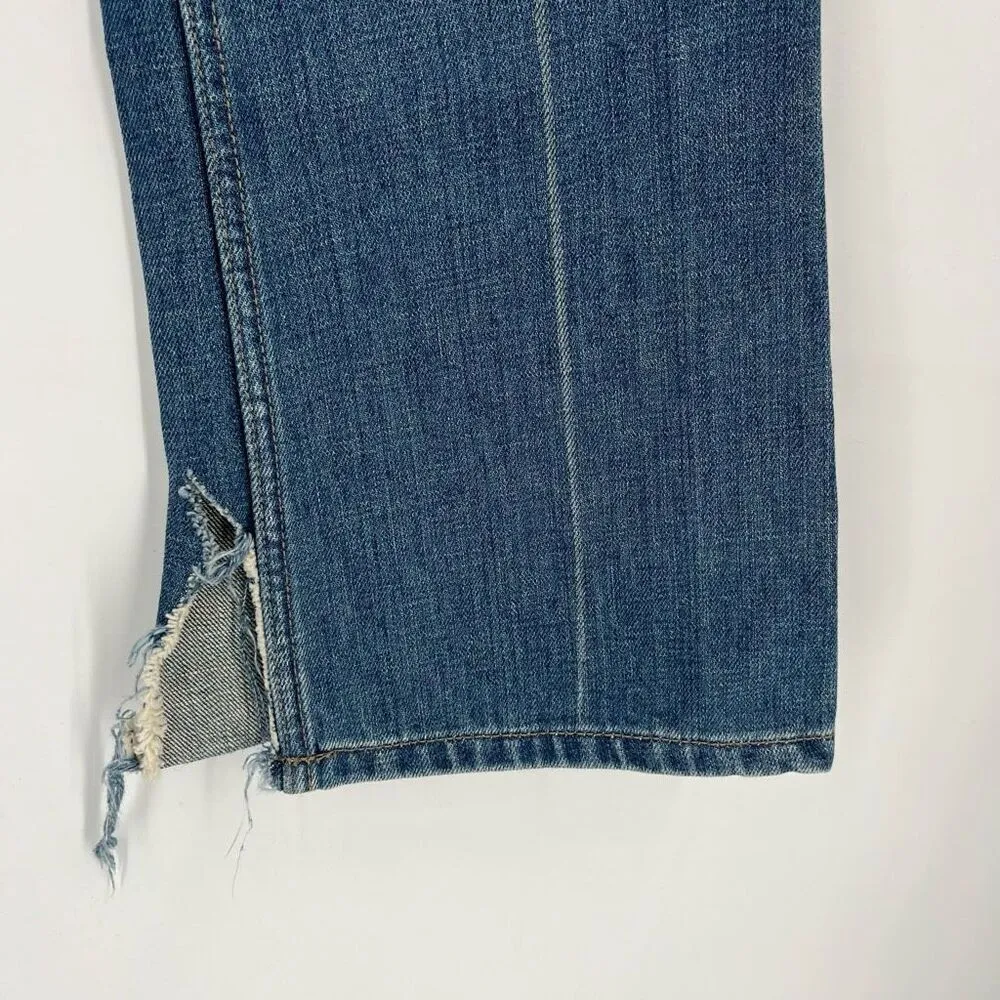 Vintage Y2K American Eagle Outfitters‎ Women's Bootcut Jeans Blue Denim Size 4 - Image 9