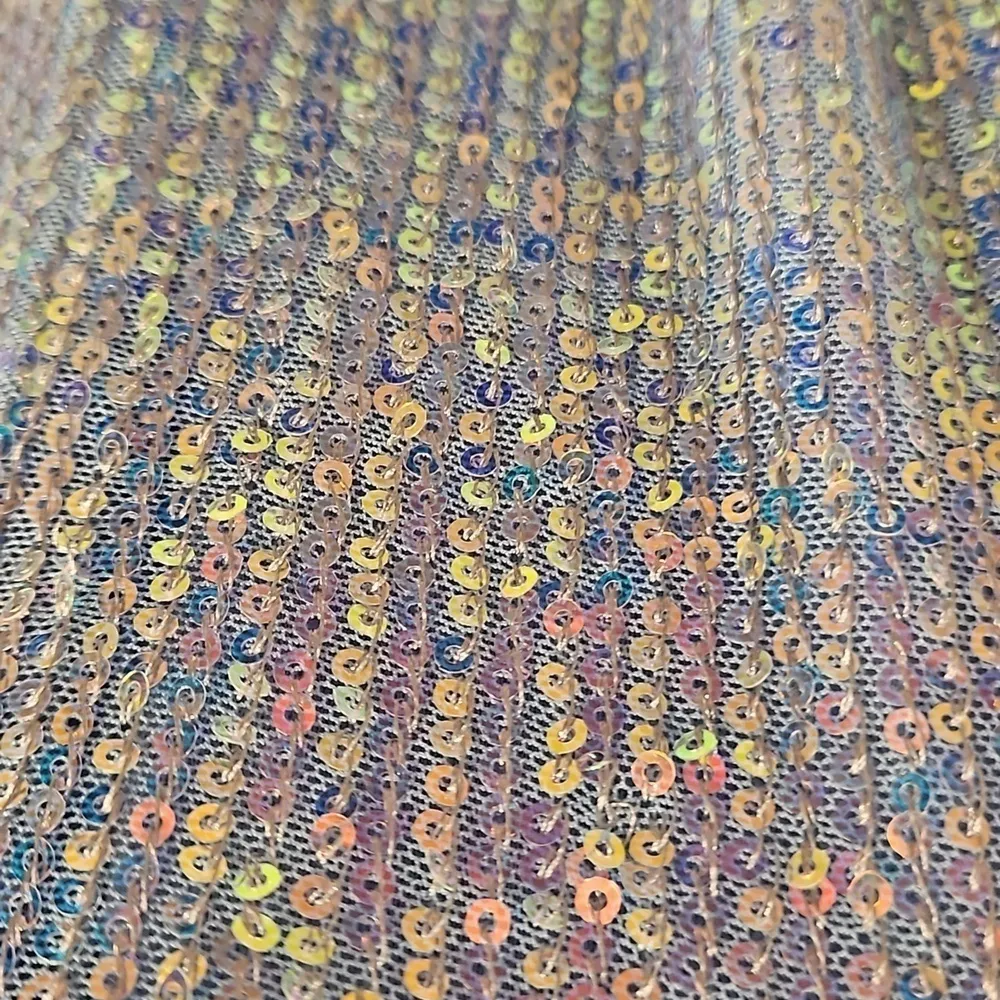 💕LULUS💕 Chic and Glam Light Blue Sequin Lace-Up Mermaid Maxi Dress M NWOT - Image 13