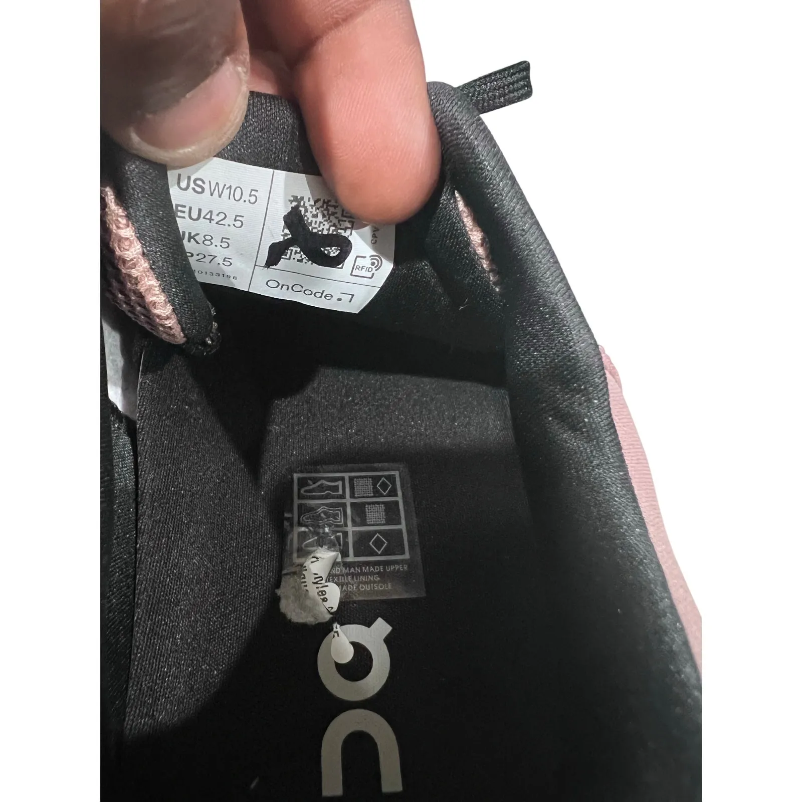 On Running Cloudrunner Women’s 10.5 White Rose Blush Running Shoes Sneakers - Image 4