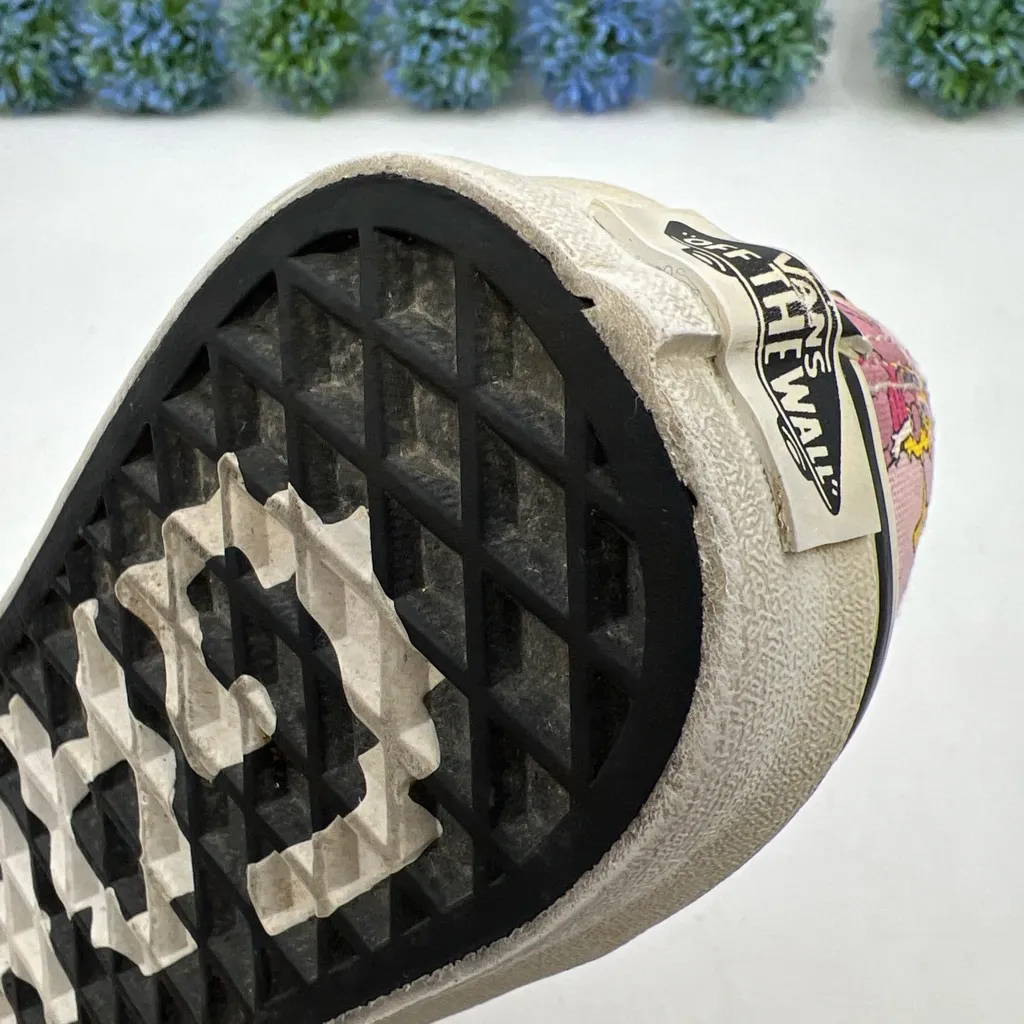 Vans x Nintendo Princess Peach Sneakers Women's Allover Video Game M-3.5 W-5.0 - Image 12