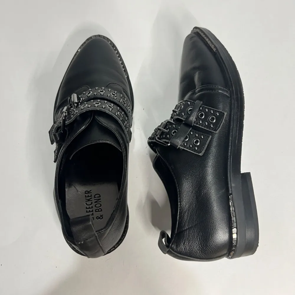 Bleecker & Bond Leigh Women Size 6M Buckle Black Leather Dress Shoes - Image 8