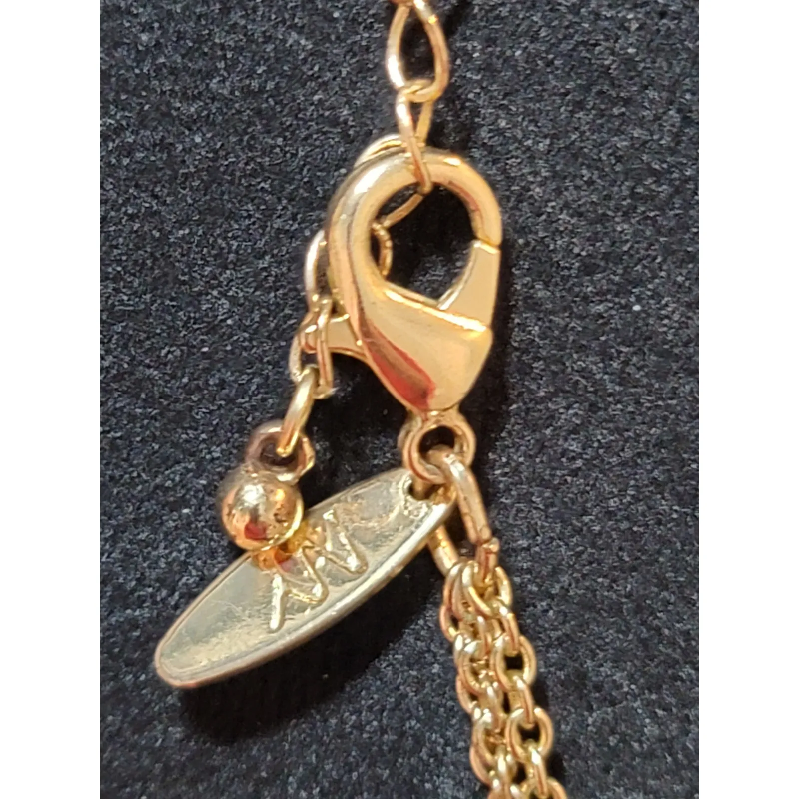 NY Women's Gold Chain And Pearl Beaded Long Necklace With Lobster Claw Lock - Image 7
