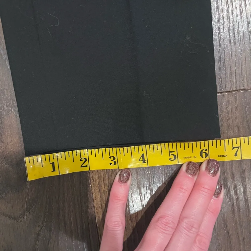 Tory Burch Wool Blend Navy Dress Pants Slim Fit Sz 4 Long 31.5 Inseam - Image 9