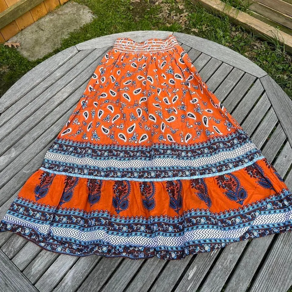 Vintage Y2K, orange fairy‎ skirt by planet gold size medium - Image 3