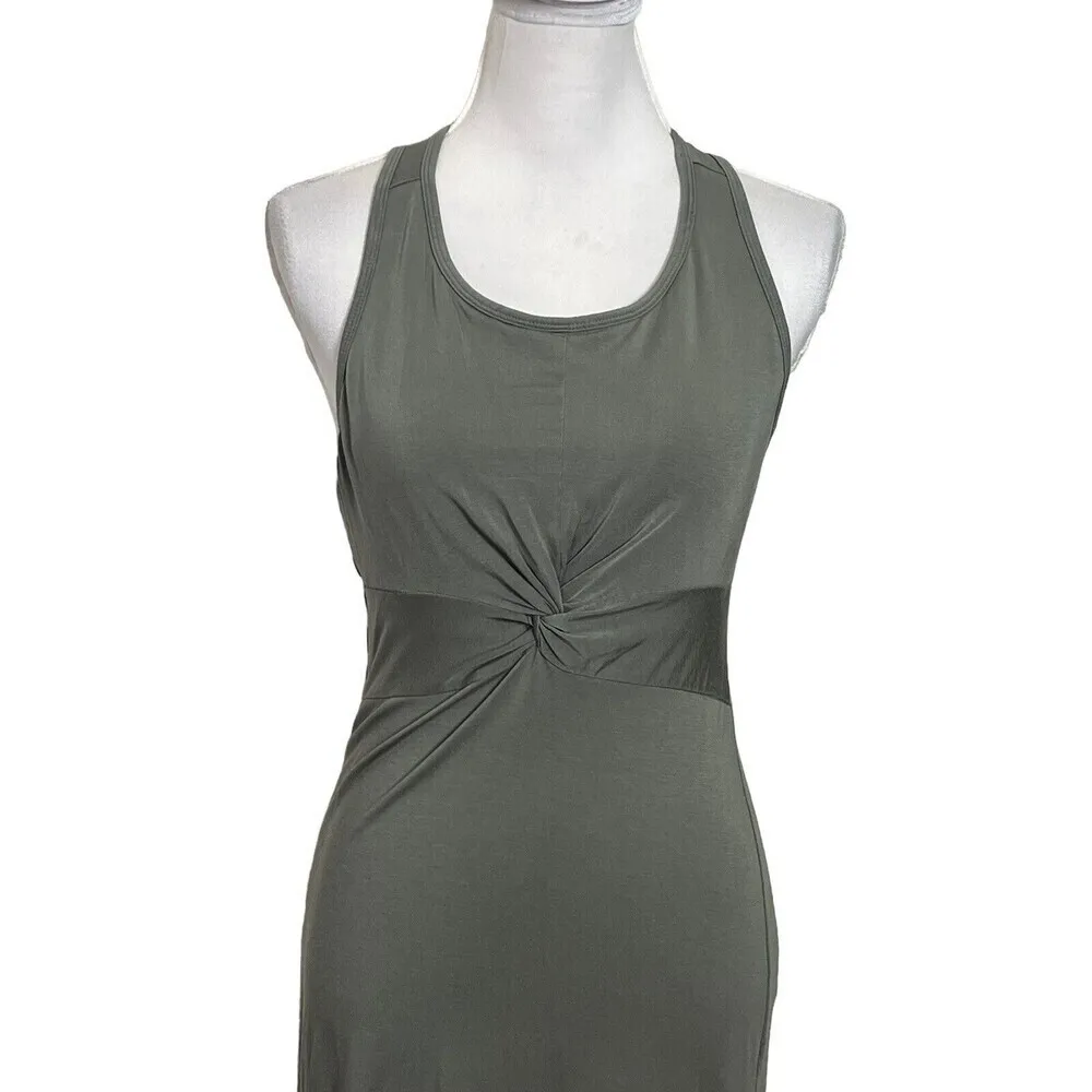 Athleta Barre Bralette Dress Women’s Small Sage Green Knot Racerback Soft Sport - Image 3