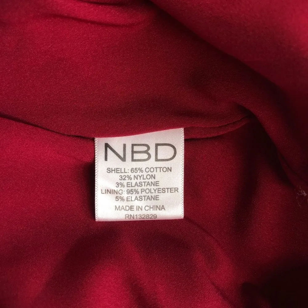 NBD x Revolve Maroon Off Shoulder Corah Gown - Image 11