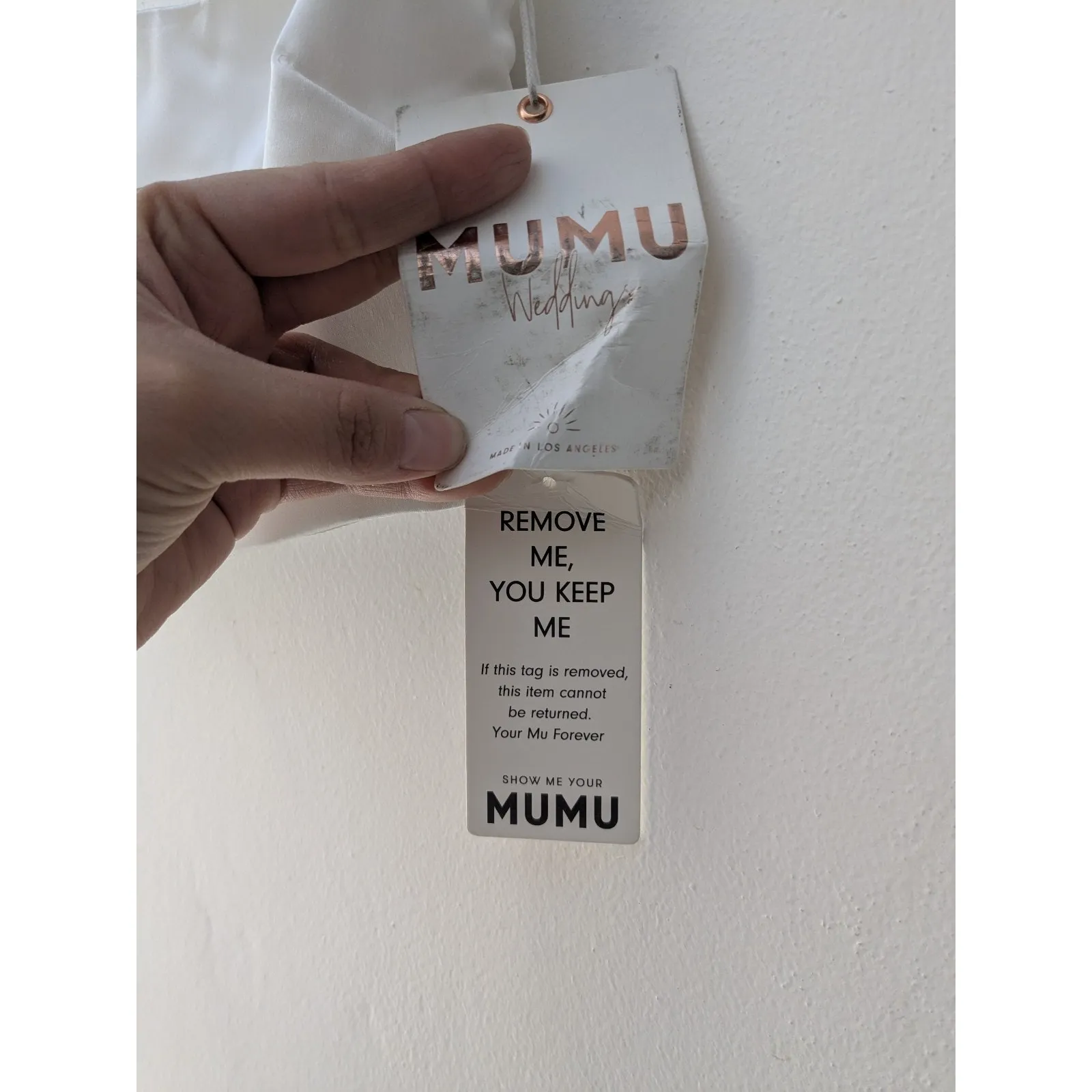 Show Me Your Mumu Tucker Top in Ivory Luxe Satin Cropped Lined Stretch Small - Image 5