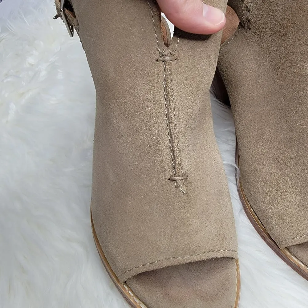 Frye Courtney Ash Open Toe Ankle Strap Heels Sz 7B - Image 8