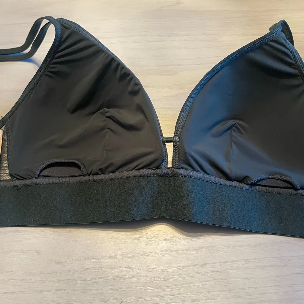 Lively Emerald Green Mesh Women's Bra Size L - Image 2