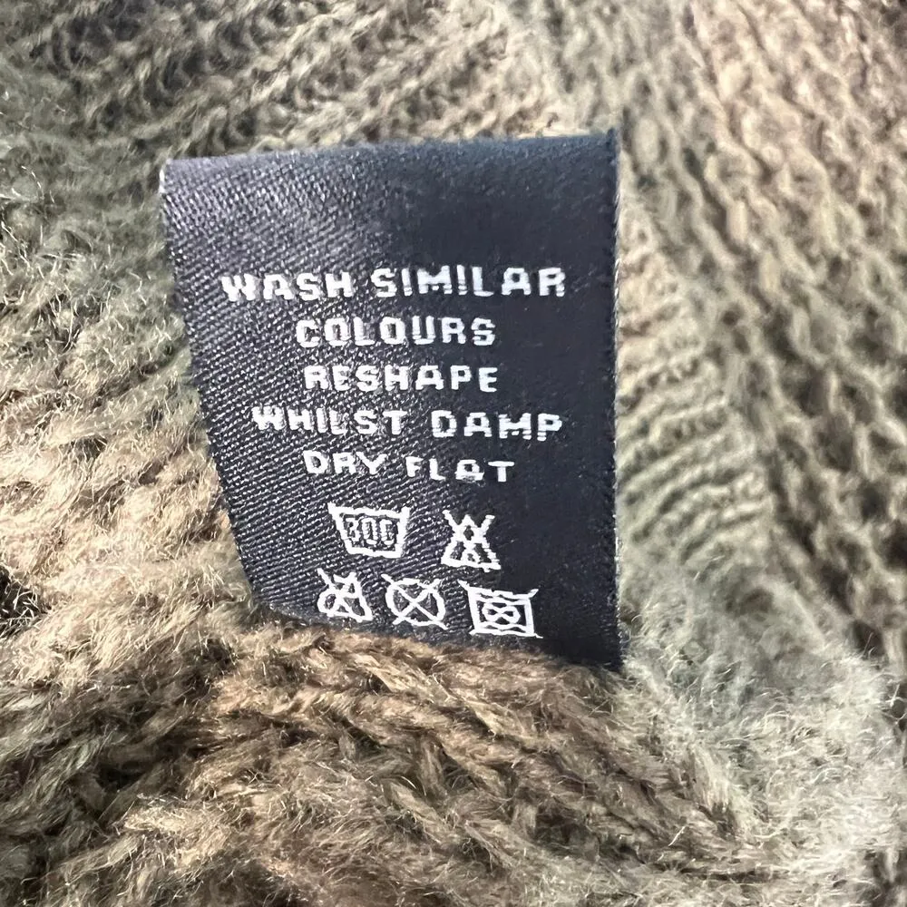 Vertigo Ribbed Balloon Sweater Womens Medium Lightweight Warm Cozy Long Length - Image 10