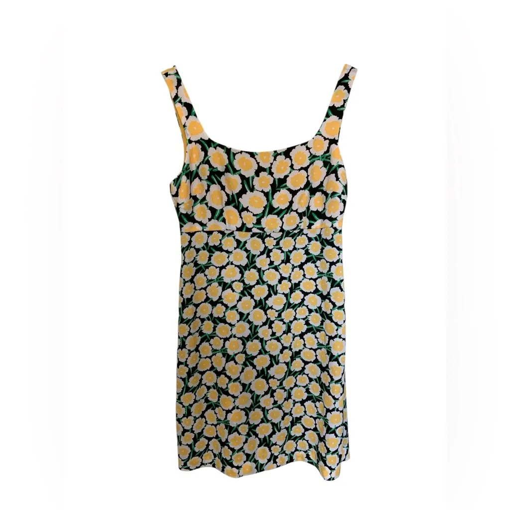 DVF x Target Diane von Furstenberg Womens Sz 4 Yellow Poppy Mini Dress Sundress - Image 4