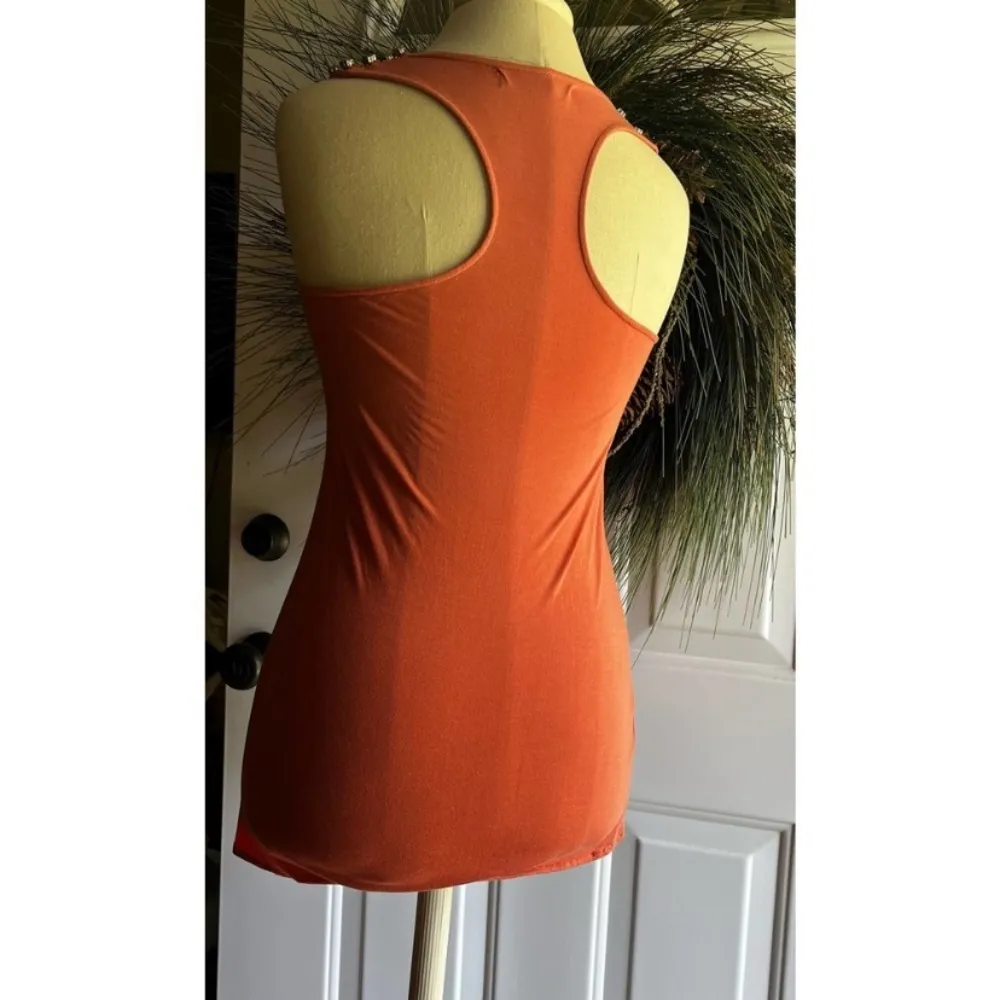 Ruby Sky salmon/peachy/coral/orange color sleeveless halter style tank top Pink - Image 7