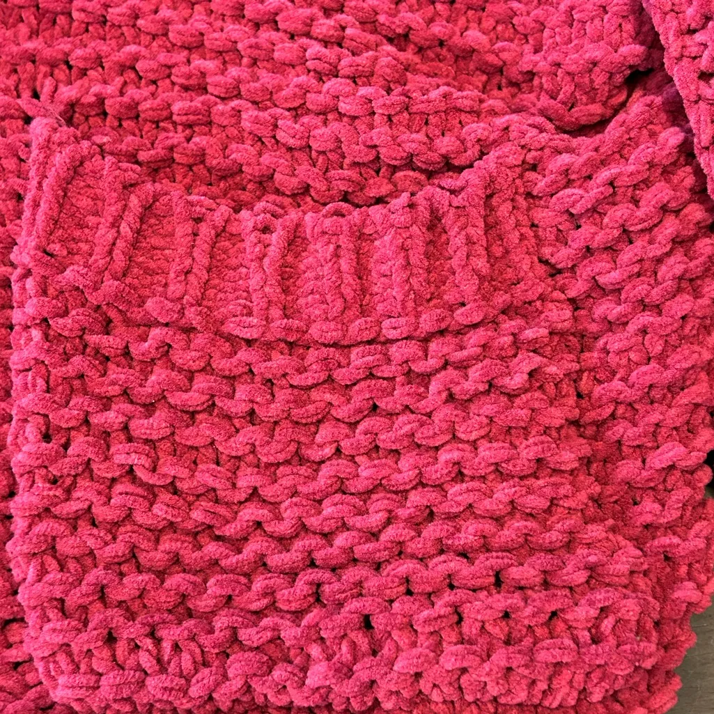 Pink Lily ultra plush comfy cozy soft open front cable knit cardigan sweater SM - Image 5