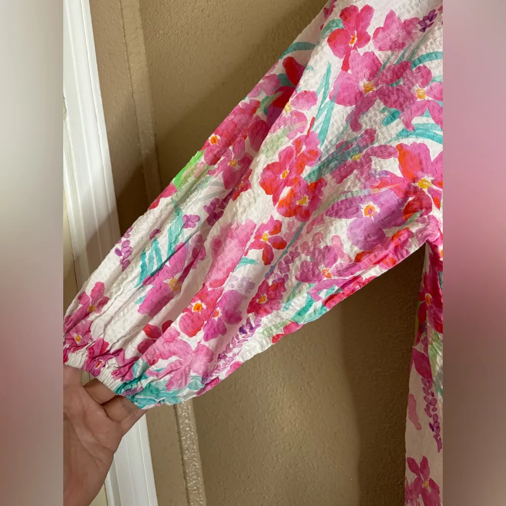 Urban Revivo Pink Floral Print Mini Dress NWT Size 4 - Image 5