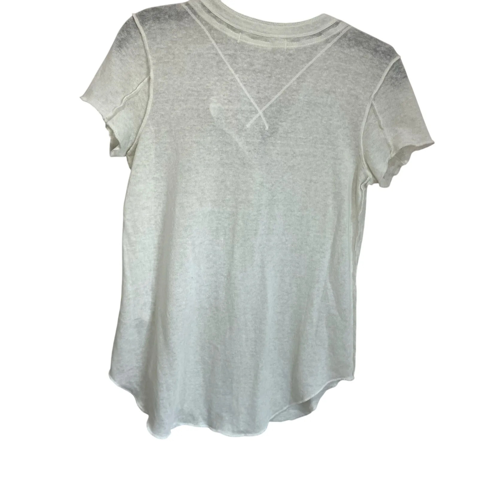 We The Free Ivory Button Henley Tee NWT Size Small ($58) - Image 3