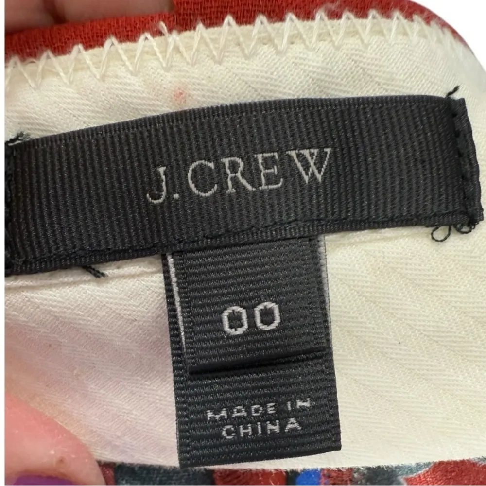 J. Crew Firework Floral 2 Piece Short Set Size 00 Preppy‎ Old Money - Image 15