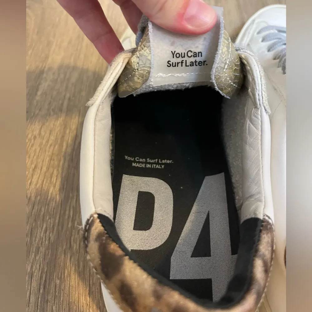 John Low Top Sneaker (Women) Size 40 in White/Leopard - Image 11