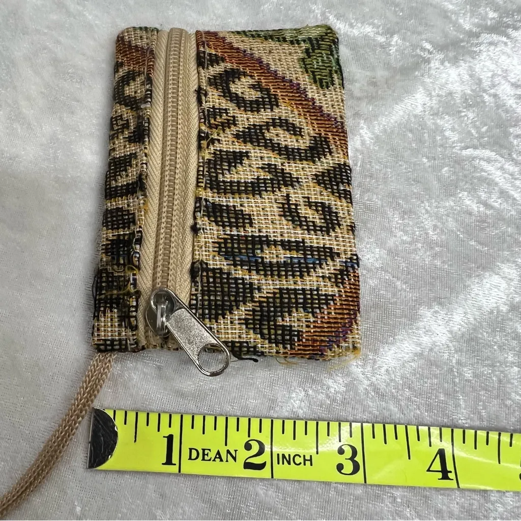 Behringer Palm Tree Leopard Print Nylon Tote Bag w/matching Small Coin Purse - Image 6