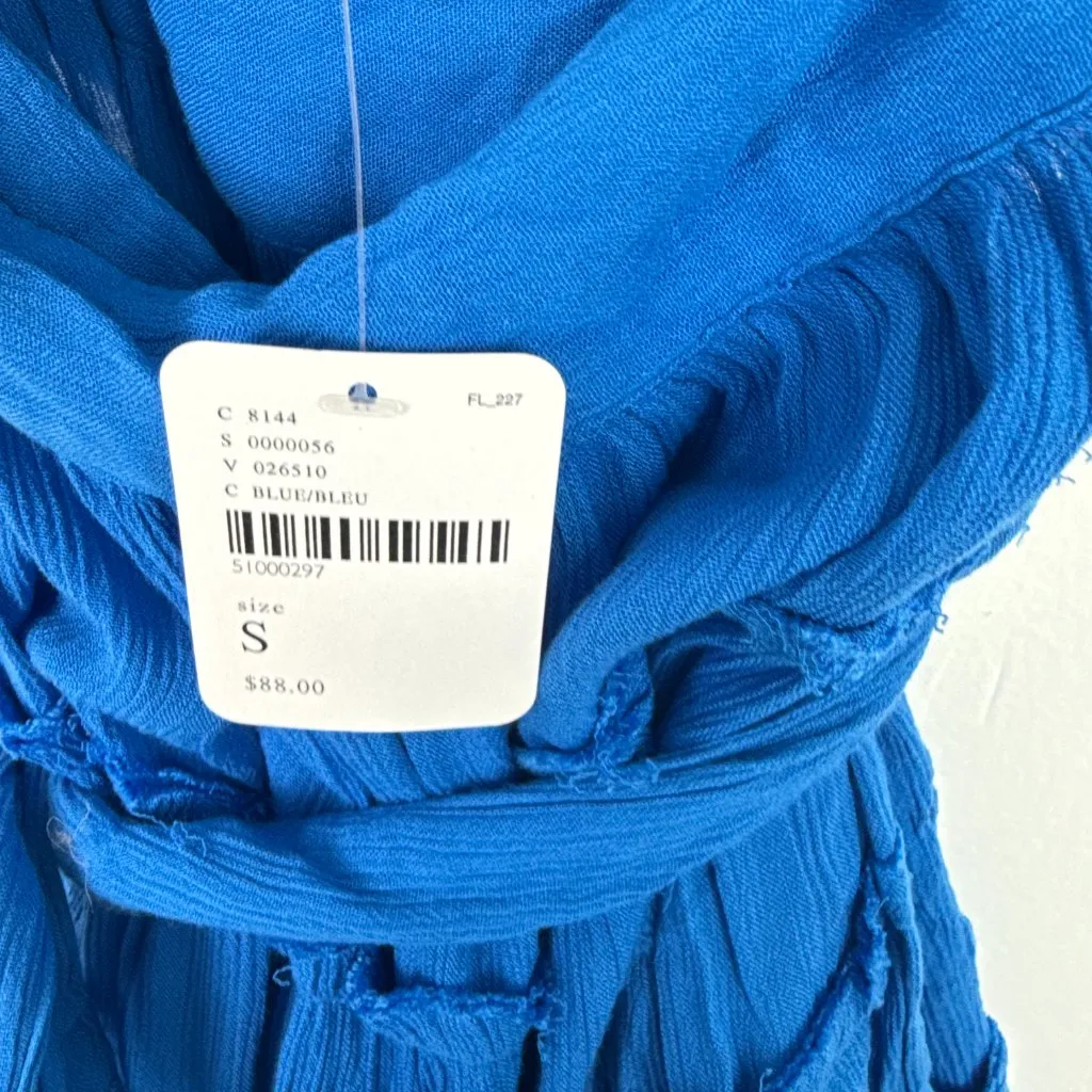 NWT Free People Hot Dang Mini Dress Cutout Blue Size Small S NEW - Image 8