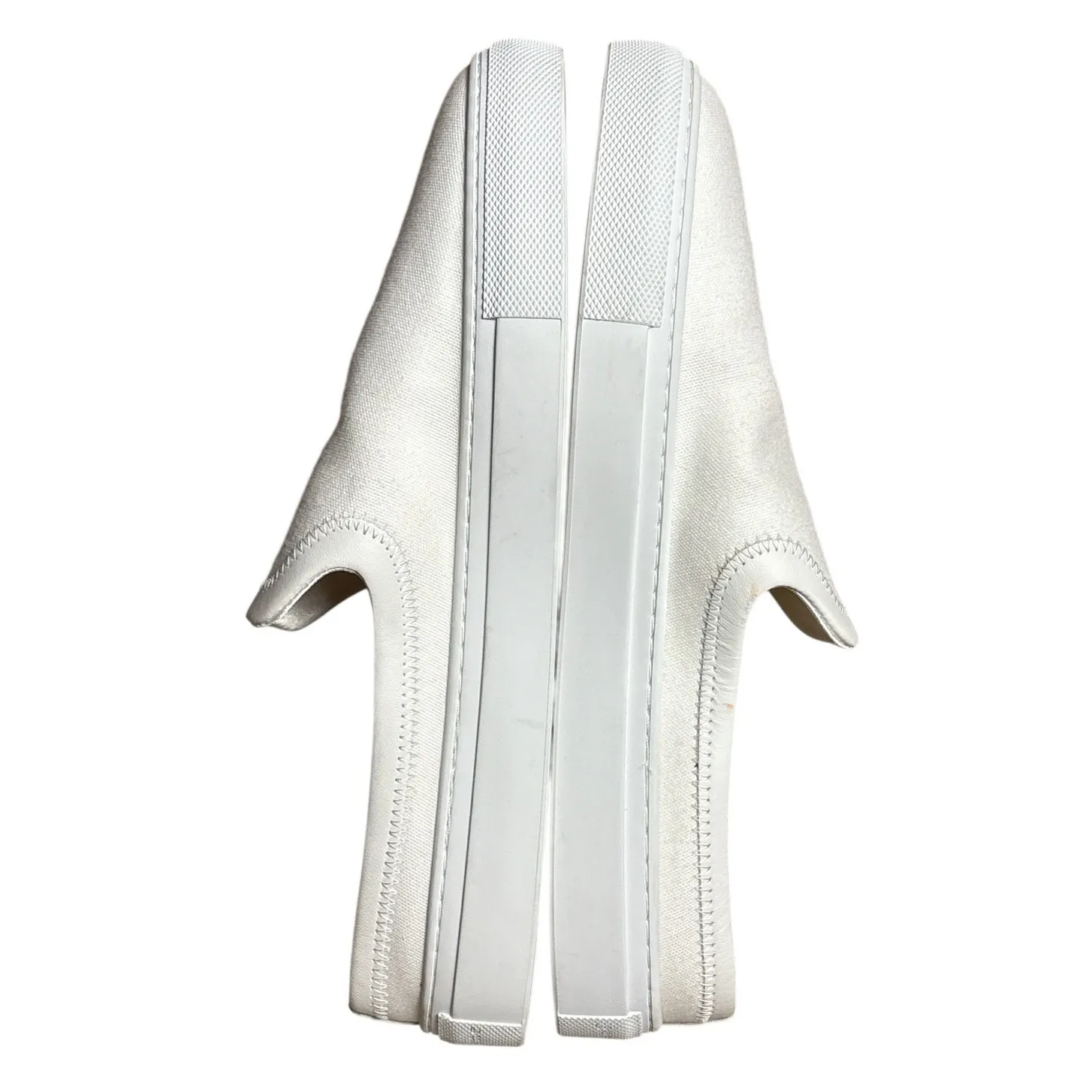 Jenni‎ Kayne White Preppy Canvas Slider Sneaker Size 9 - Image 9