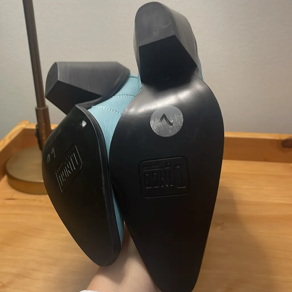 Dingo Womens Pretty N' Prissy Snip Toe Casual Boots Ankle‎ High Heel 3" - Image 6