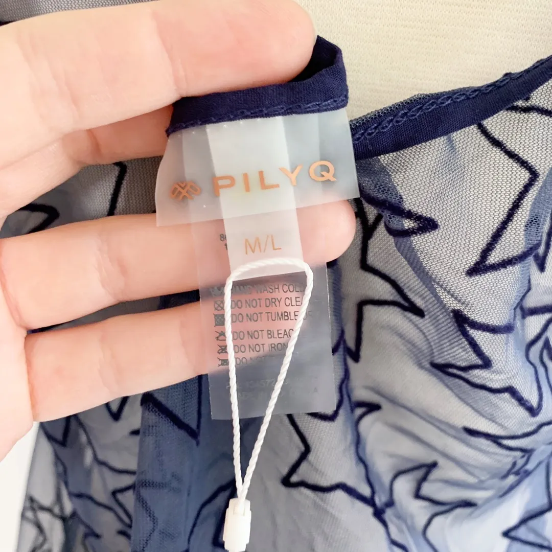 Starry Dress in Starlight Swim Coverup Navy - Image 9