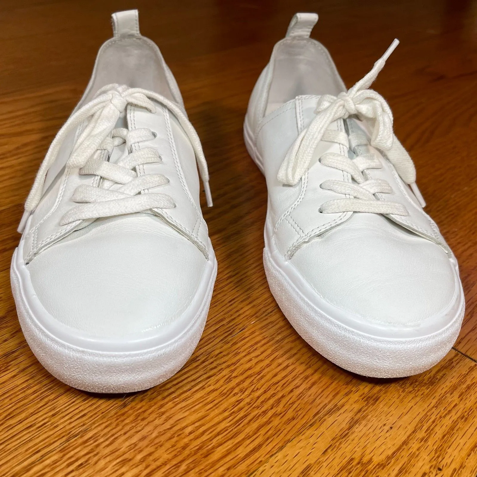 Sole Society | Dansy Cut-Out White Leather Lace-Up Sneakers | Size 9.5 - Image 4