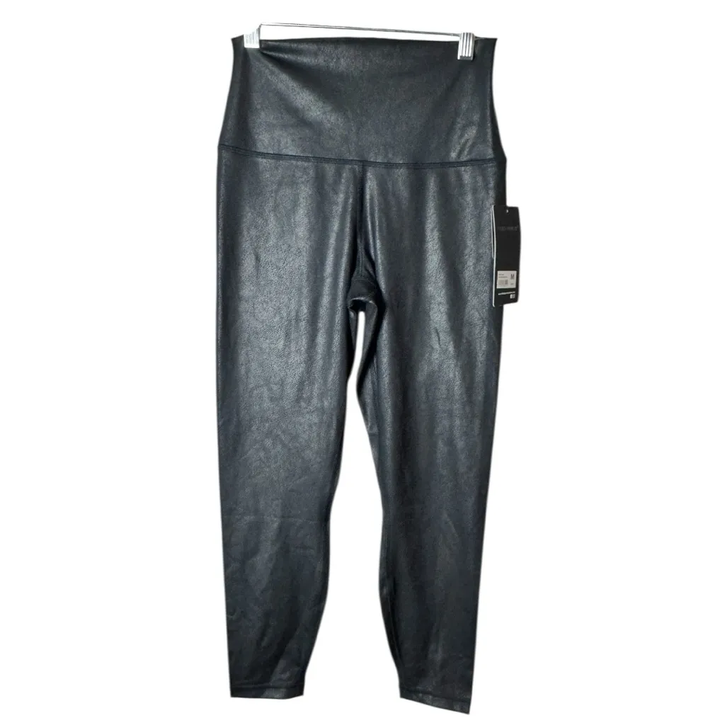 90 Degree By Reflex Cracked Black Activewear Sporty Workout Leggings Sz M NWT Size M - Image 6