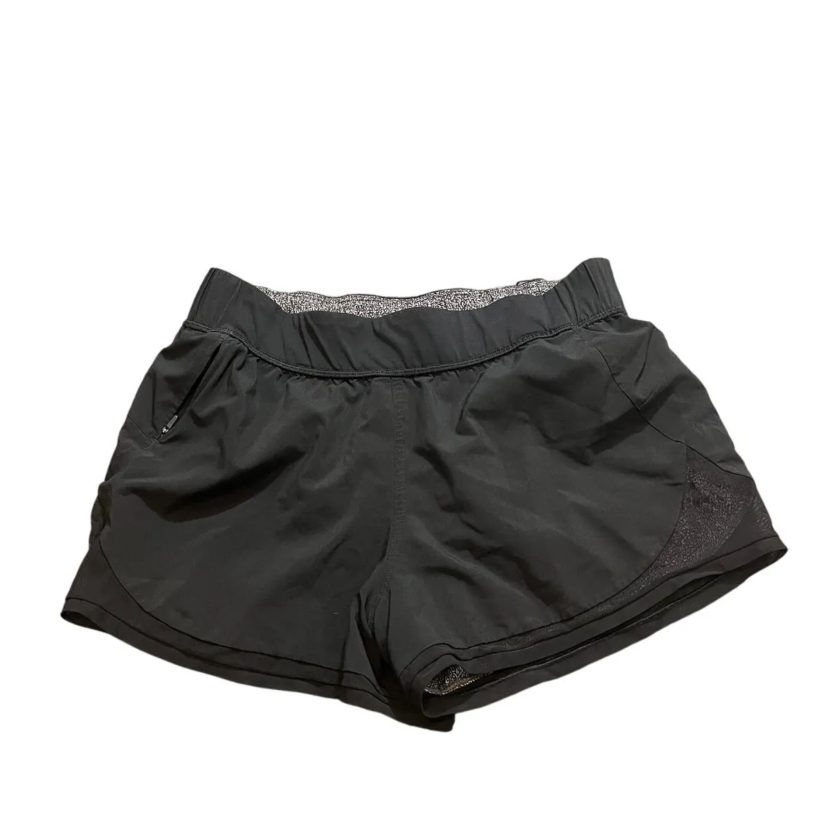 Womens Lululemon Two With One Short‎ Black Gray (Reversible 3") size 4 Active - Image 3