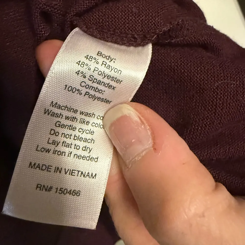 41 Hawthorn Maroon Long Sleeve V - Image 9