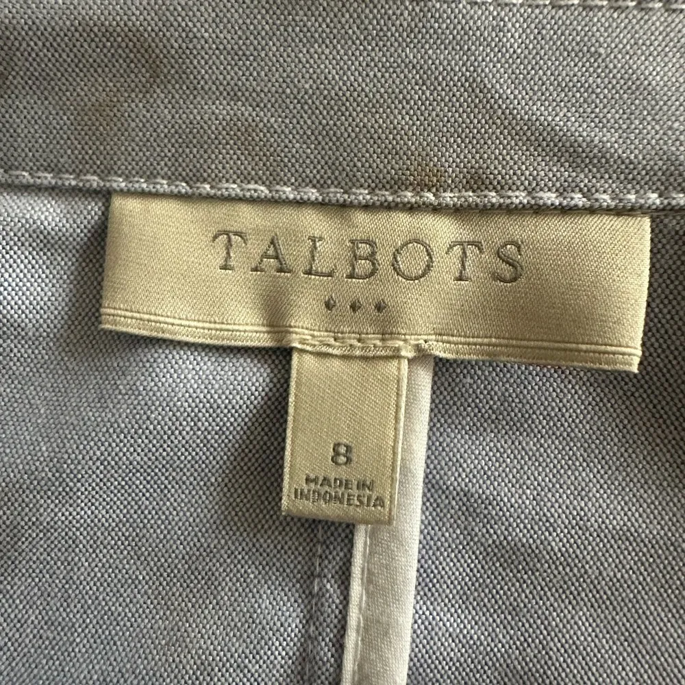 Talbots Women’s Classy Classic Blazer Color Blue Size 8 Preppy Country Club - Image 4