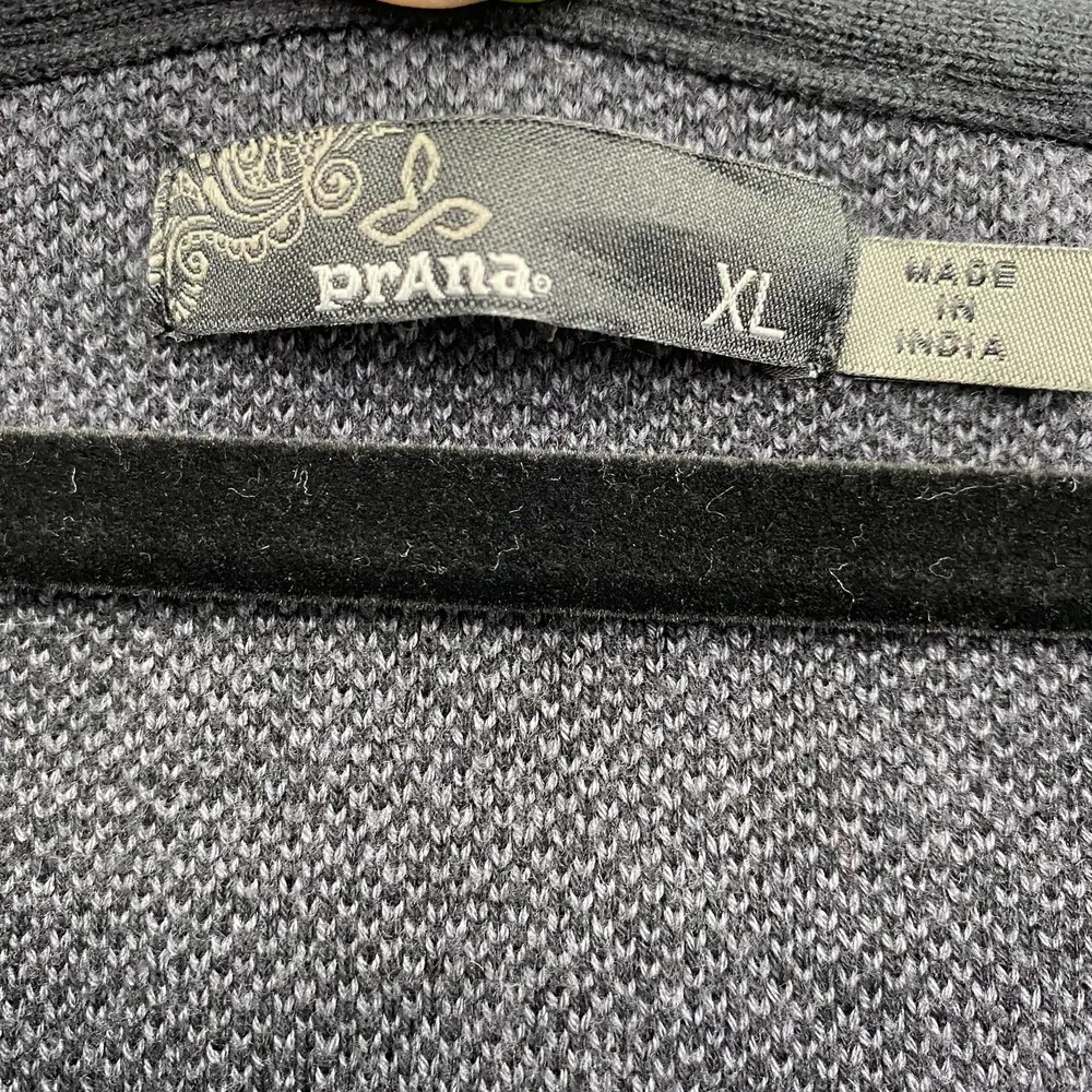 Prana Jacket Full Zip Long Sleeve Solid Black Basic Womens Size XL - Image 6