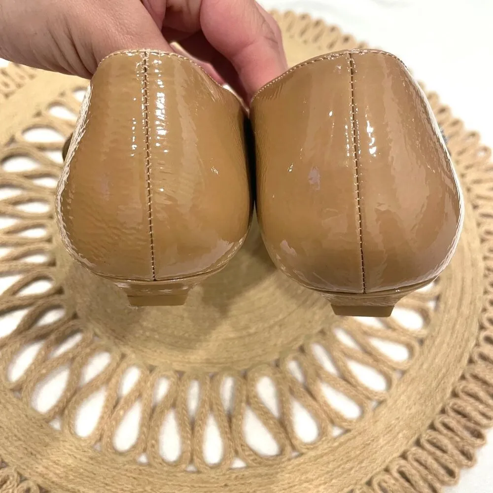 Antonio Melani x Elizabeth Damrich Livi Pointed Toe Patent Leather Flats Size 6 - Image 6