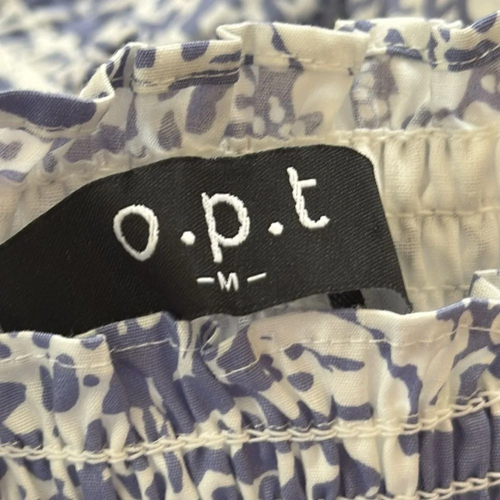 o.p.t Square Neck Smocked Maxi Dress Light Purple Floral M Size M - Image 7