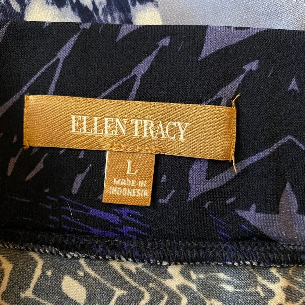 Ellen Tracy women's LG stretchy multi-color long maxi skirt casual dressy - Image 5