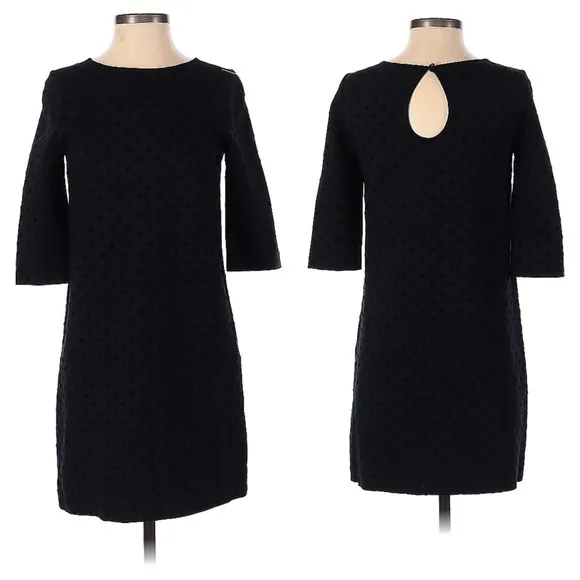 Kate Spade Mini Length Polka Dot LBD 3/4 Sleeve Dress Size XS - Image 2