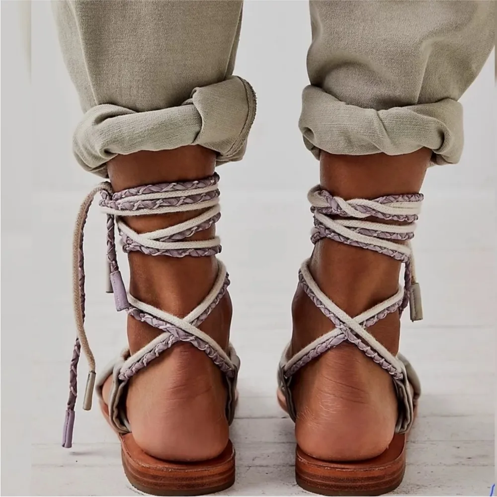 Free People Linden Wrap Sandals - Image 2