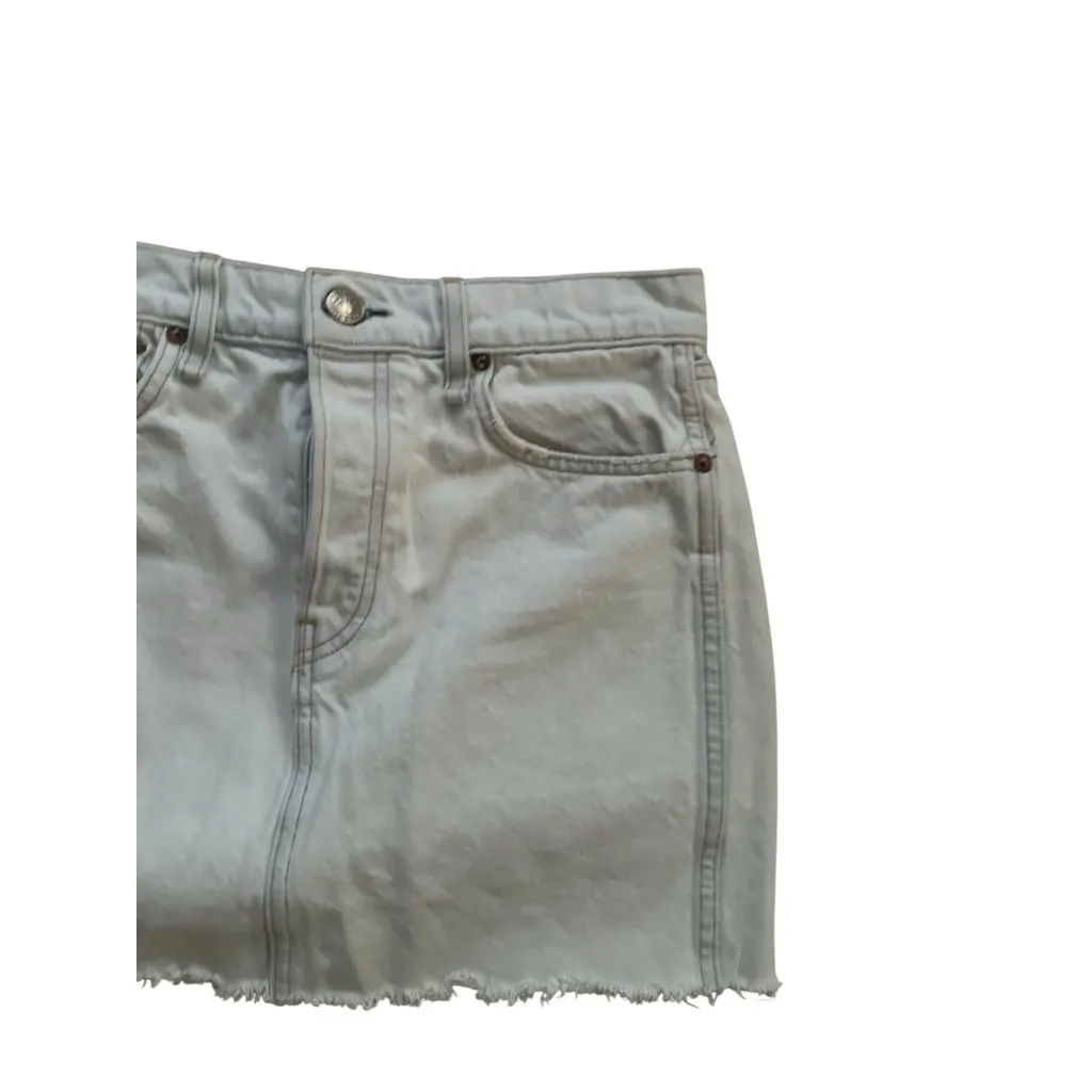 RAG & BONE Light Wash Denim Skirt Size 28 - Image 2