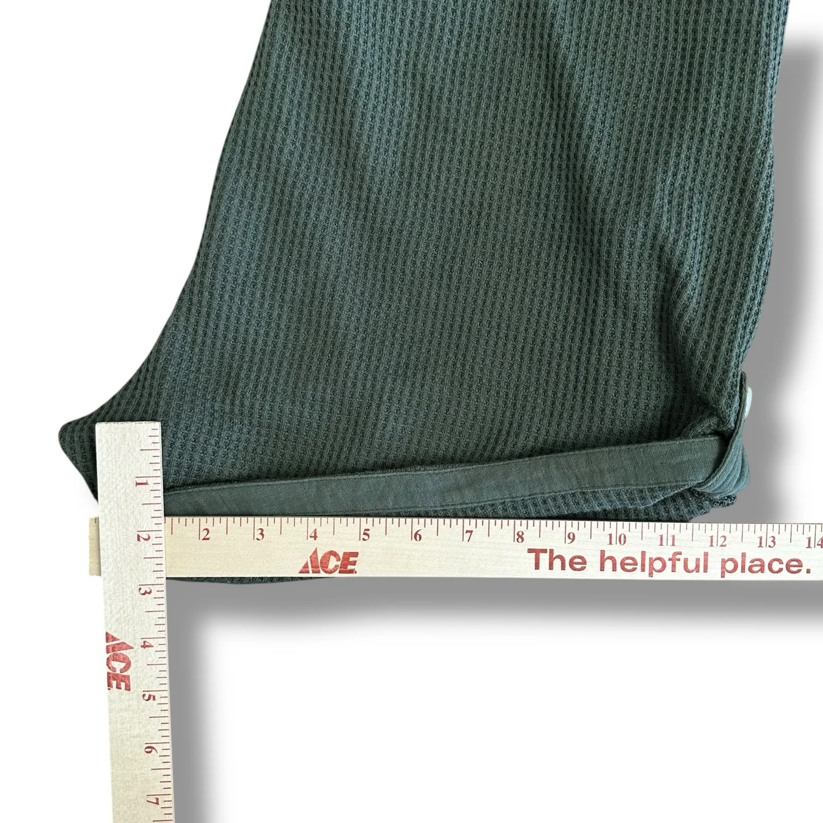 Olive Green‎ Waffle Knit Button - Image 5