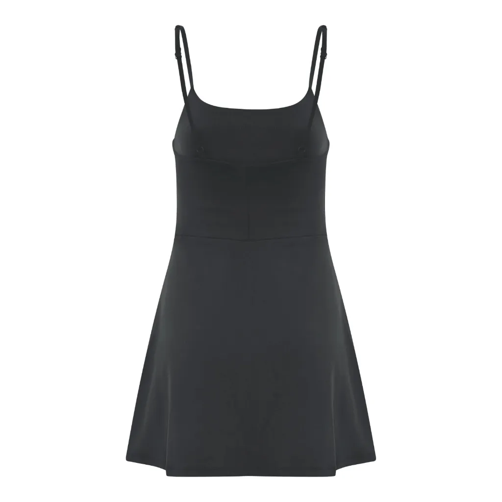 Girlfriend Collective Float Juliet Strappy Dress in Black, Size X-Large - Image 3
