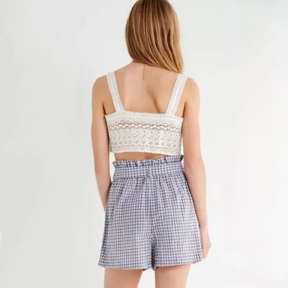 Urban Outfitters Montauk Paper Bag Shorts Sz L - Image 4