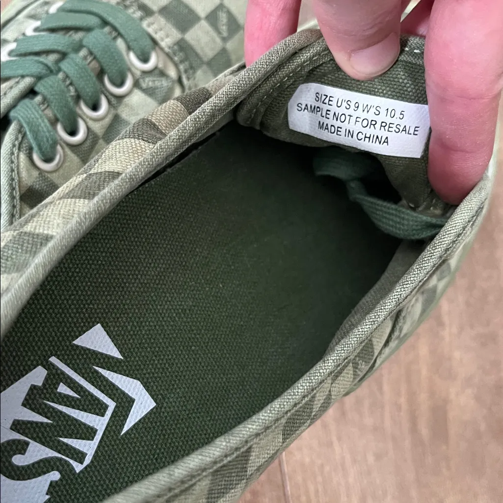 NWOT Vans Reissue 44LX Dip Dye Checkerboard Twist of Lime Green Check M 9 W 10.5 - Image 4