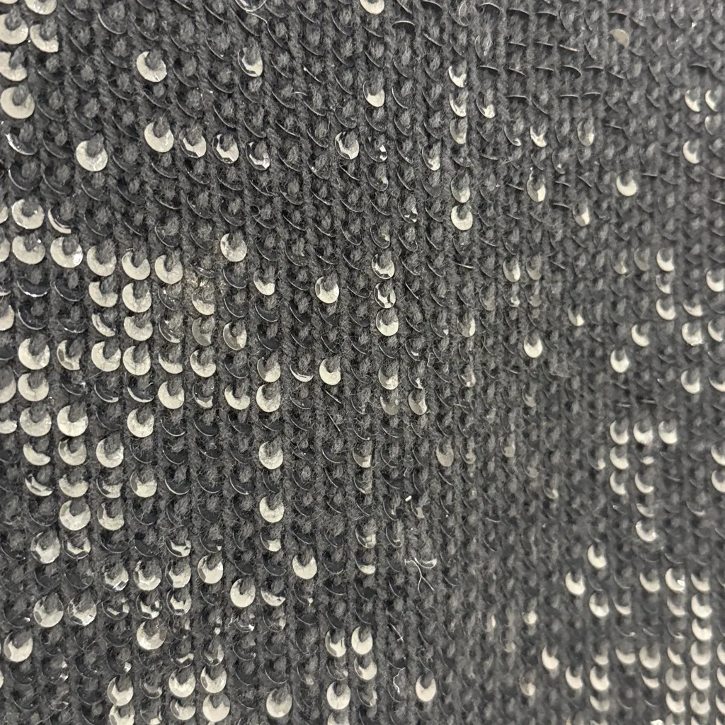 Dana Buchman Black Sequin Wool Sweater Vest Size Medium - Image 3