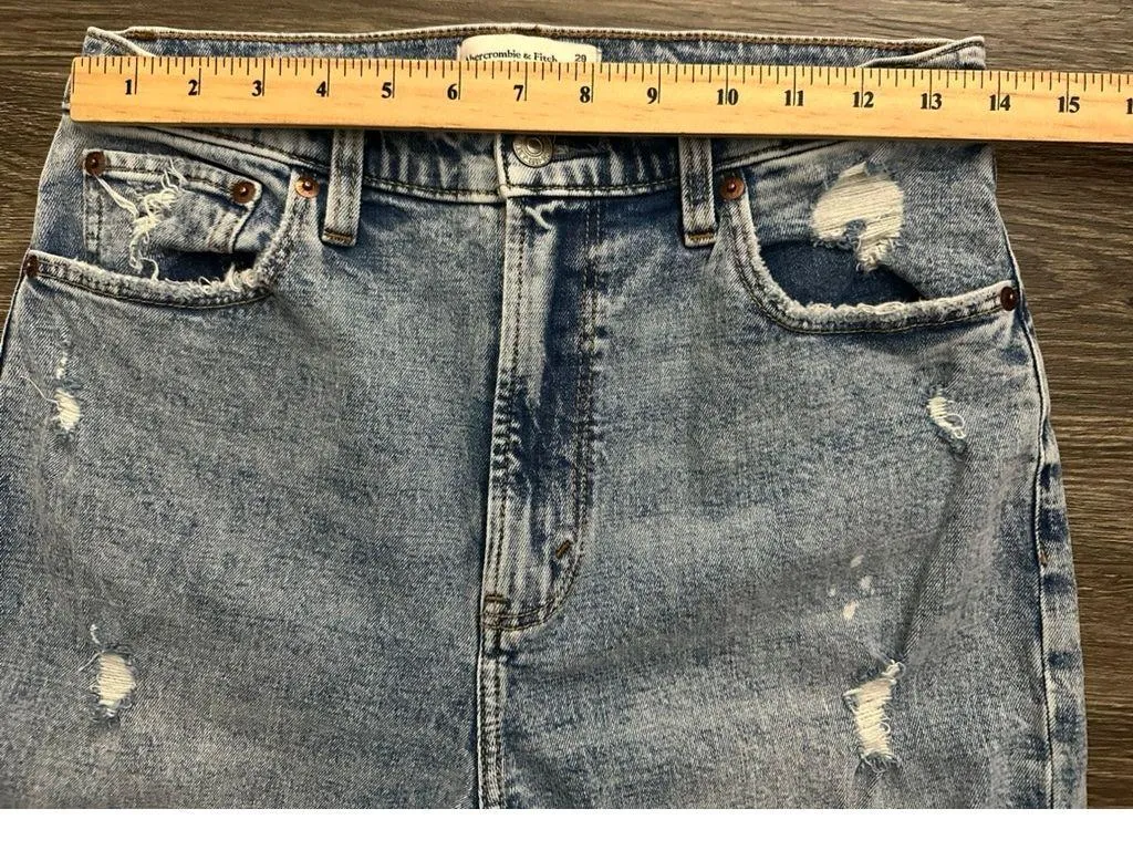 Abercrombie & Fitch Ultra High Rise Ankle Straight size 29/8R - Image 4