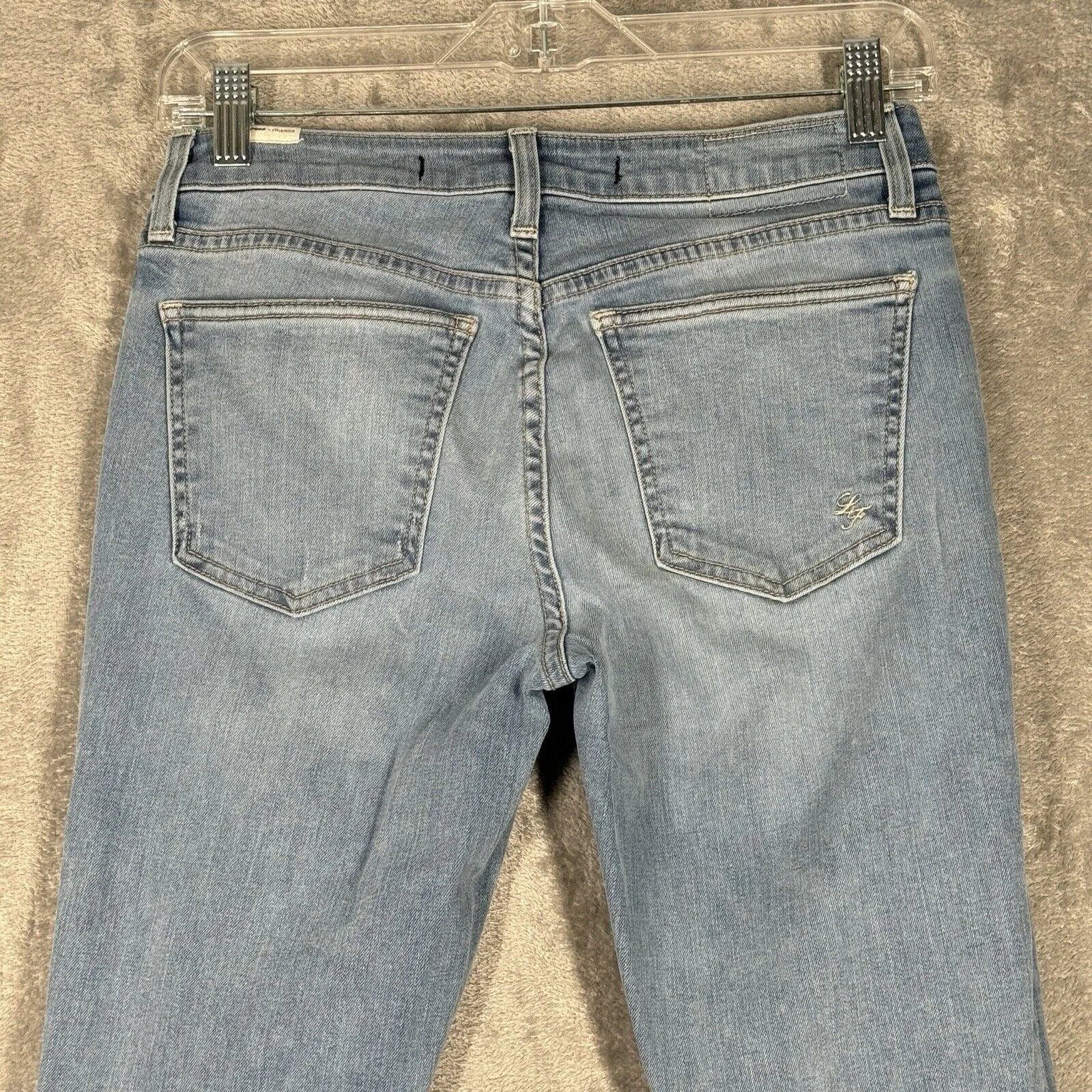 Lovers & Friends Jeans Women 4 27" Blue Ricky Skinny Distress Destroyed Thrashed - Image 5