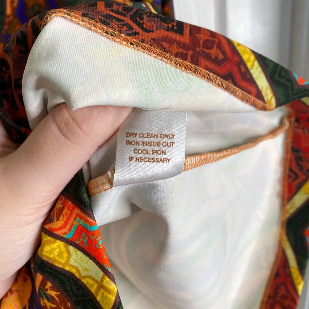 Torn By RONNY KOBO Morgan Dress in Gold Multi Tribal Size Extra Small Bodycon - Image 6