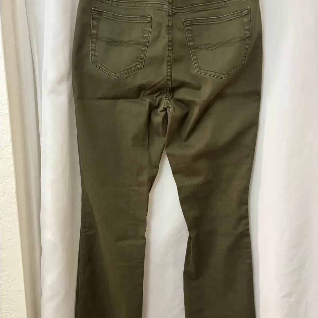 FRYE AND CO. Brown Leather Patch on Olive Fabric bundle 3 jeans 👖 Orange Size 10 - Image 4